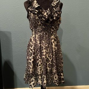 Leopard print dress